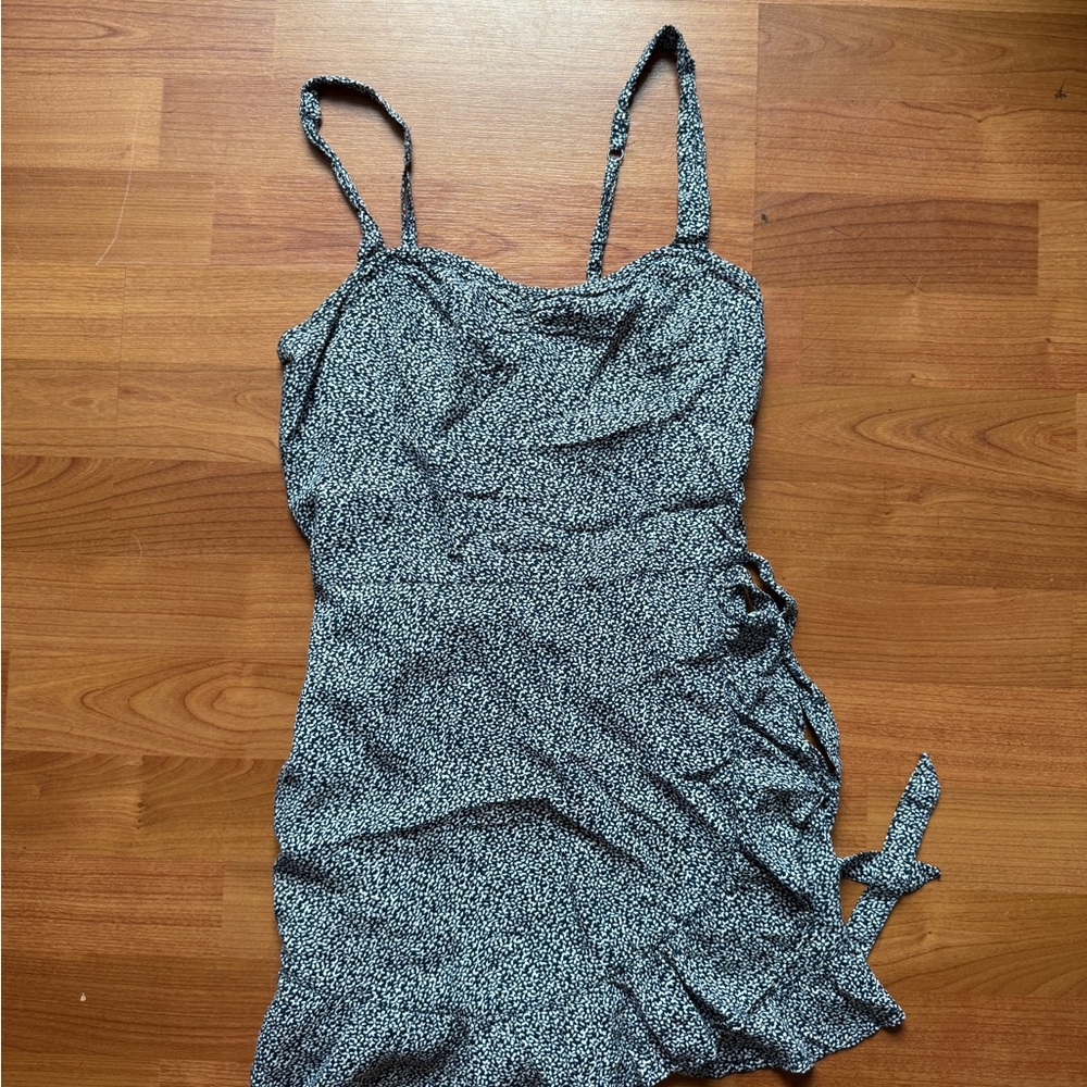 Black and White Spaghetti Strap Dress